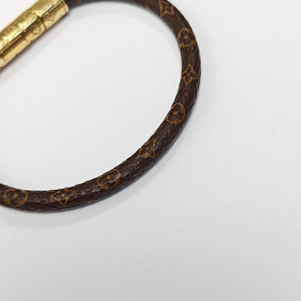 CONFIDENTIEL Coated Canvas Brown Bangle