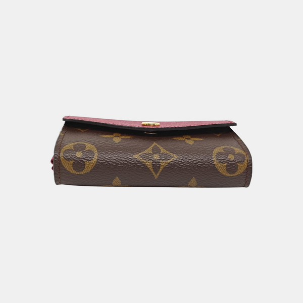 SARAH Monogram Coated Canvas Brown Card Holder