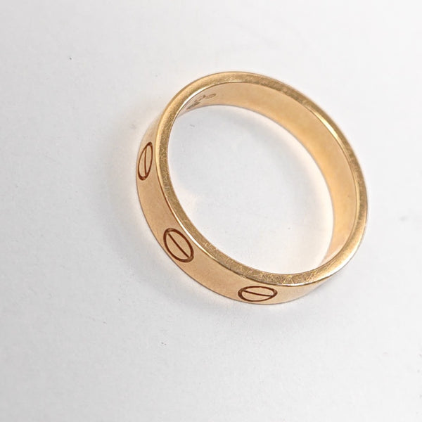 LOVE 18k Rose Gold Ring EU 49
