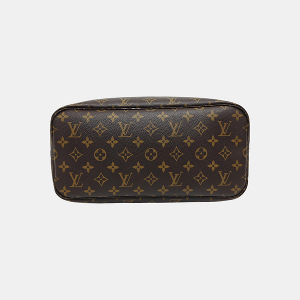 NEVERFULL MM Monogram Coated Canvas Brown