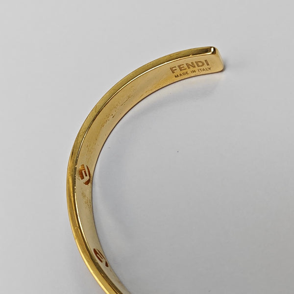 F Is Metal Gold Bangle