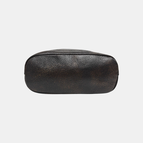 Lambskin Bucket Bag Mini Brown