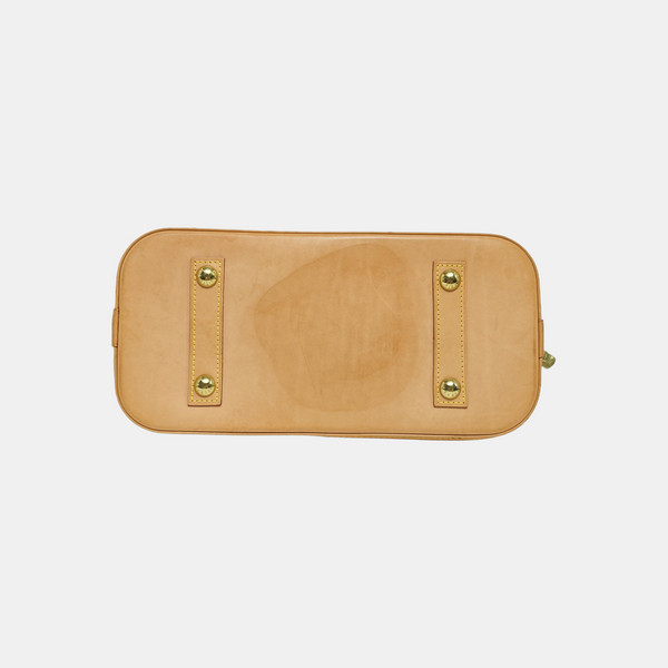 ALMA PM Monogram Coated Canvas Brown