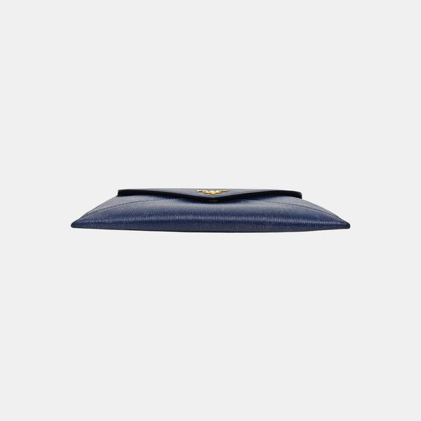 Envelope Wallet Calfskin Blue Wallet