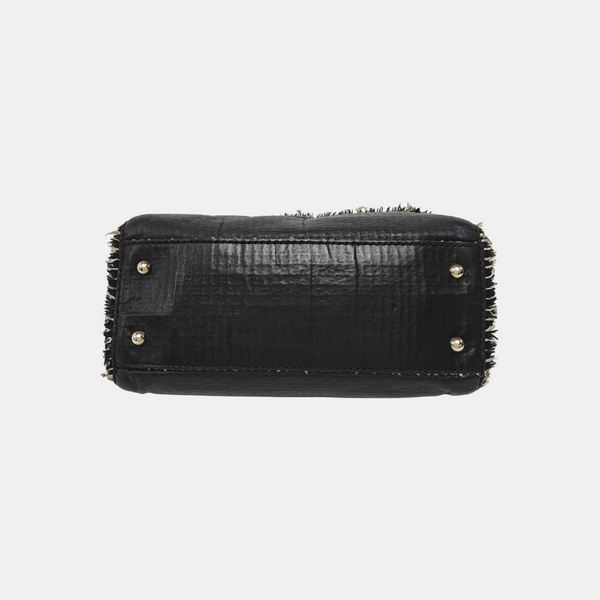 Calfskin Shoulder Bag Black