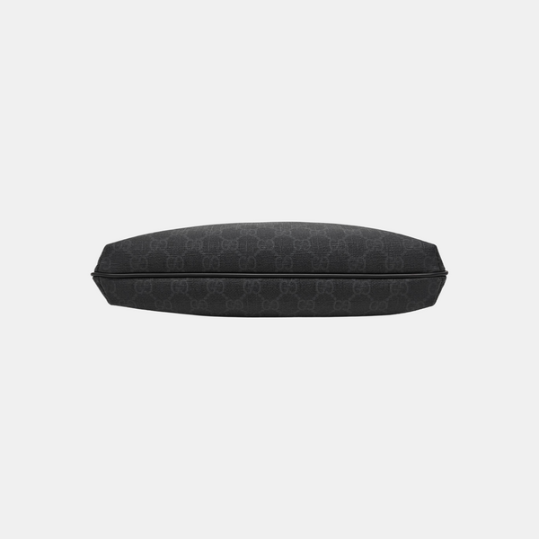 Boston Monogram Coated Canvas Black