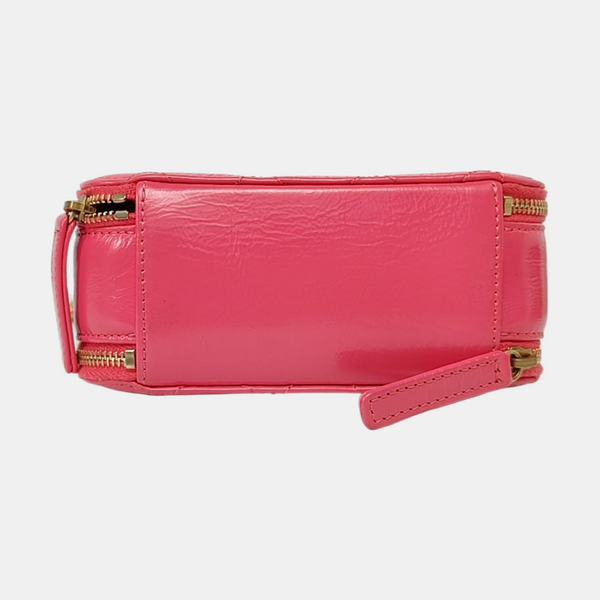 Small Quilted Lambskin Red