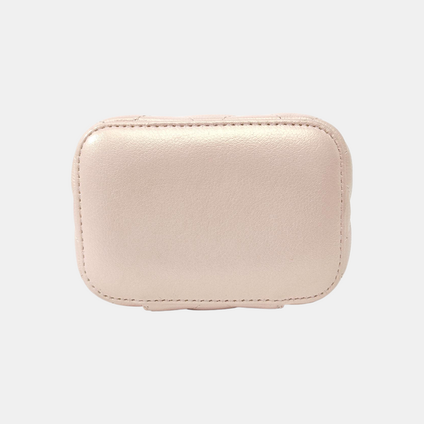 Quilted Calfskin Top Handle Bag Pink