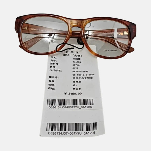Synthetic Eyeglasses Brown