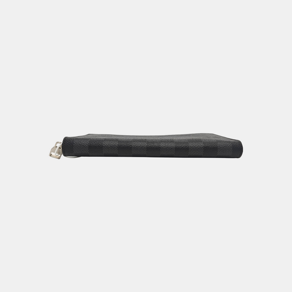 ZIPPY Damier Graphite Coated Canvas Gray Wallet