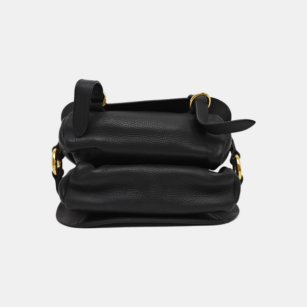 Calfskin Shoulder Bag Black