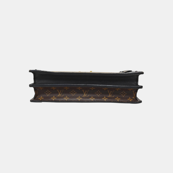 TRUNK Monogram Coated Canvas Brown