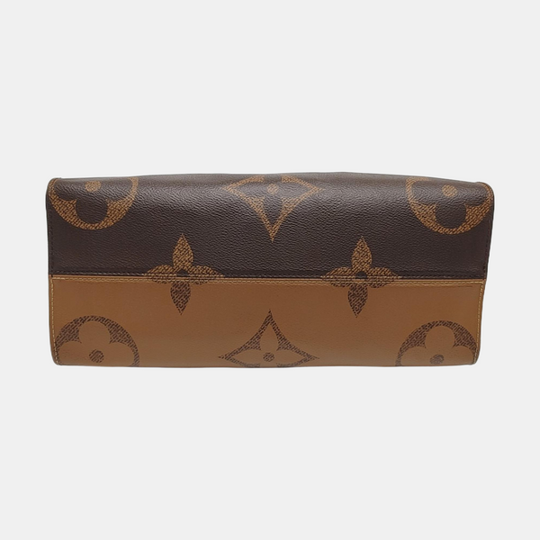 ONTHEGO MM Monogram Coated Canvas Brown