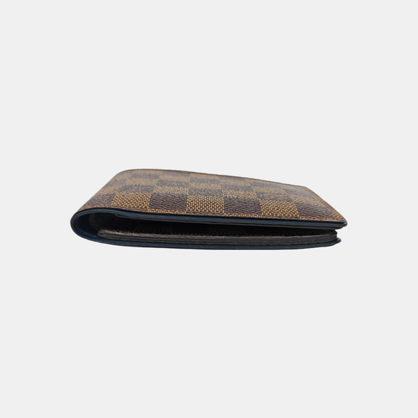 Damier Ebene Coated Canvas Wallet Brown