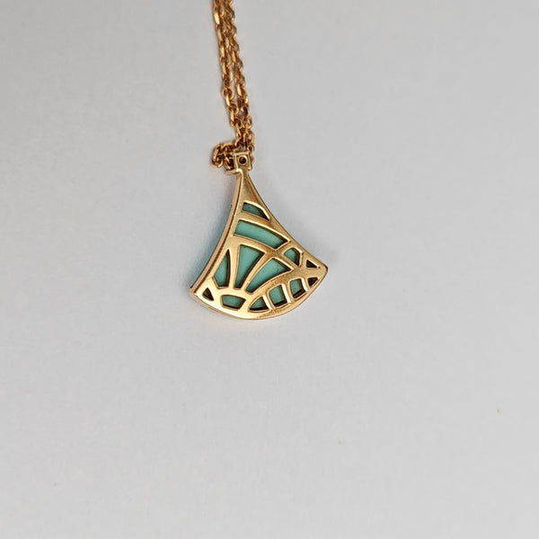 DIVAS' DREAM 18k Rose Gold Blue Necklace