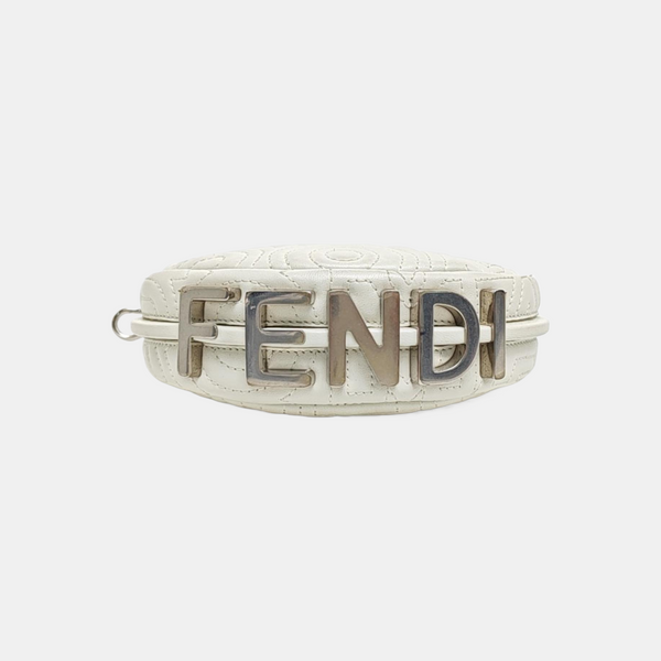Quilted Calfskin Clutch White