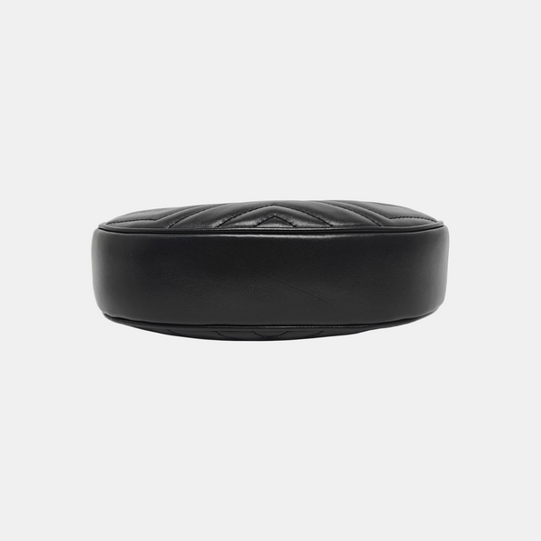 GG Marmont Mini Quilted Calfskin Black