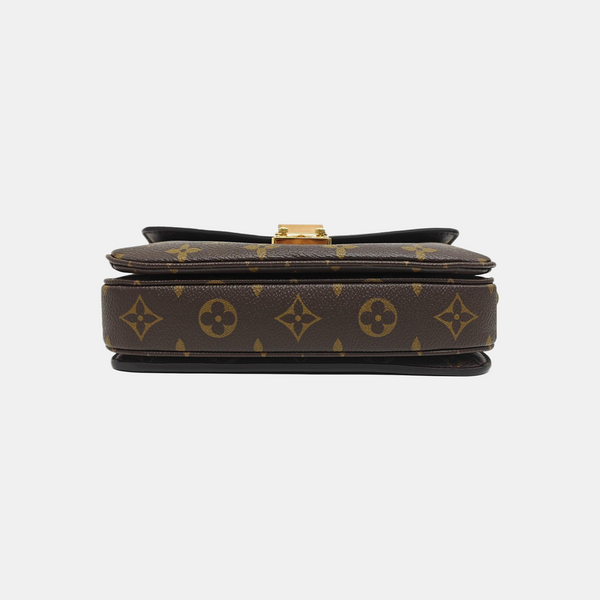 MÉTIS EAST WEST Monogram Coated Canvas Brown