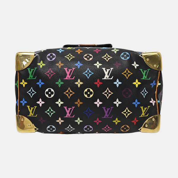 SPEEDY 30 Monogram Coated Canvas Black