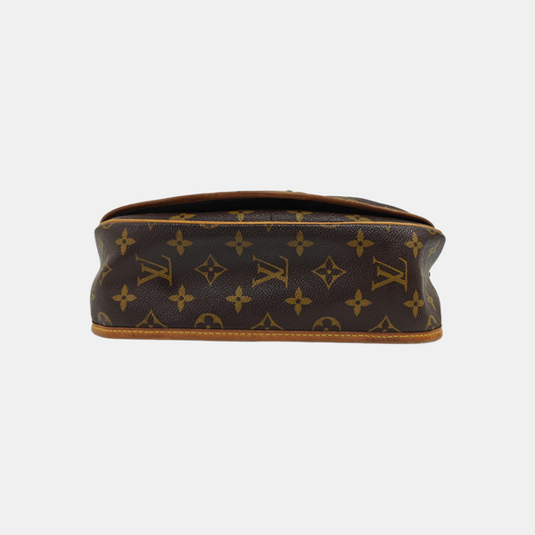 MENILMONTANT PM Monogram Coated Canvas Brown