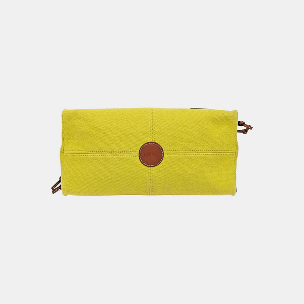 Cushion Small Canvas Yellow