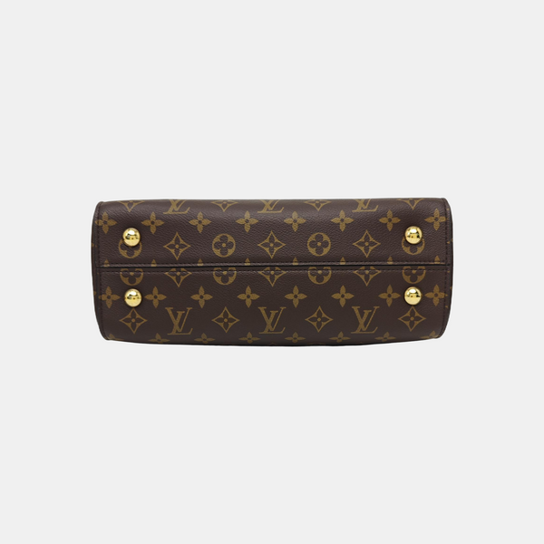 CLUNY MM Monogram Coated Canvas Brown