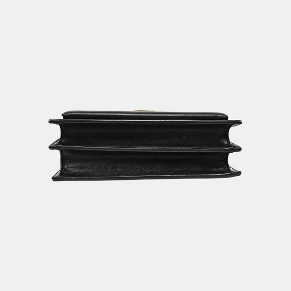 SUNSET Medium Calfskin Black