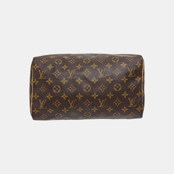 SPEEDY 30 Monogram Coated Canvas Brown