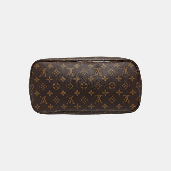 NEVERFULL MM Monogram Coated Canvas Brown
