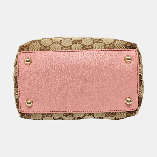 Monogram Canvas Top Handle Bag Beige