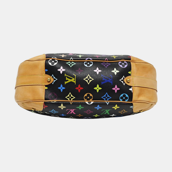 GRETA Monogram Coated Canvas Black