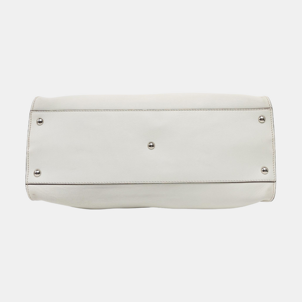 Peekaboo Large Calfskin White