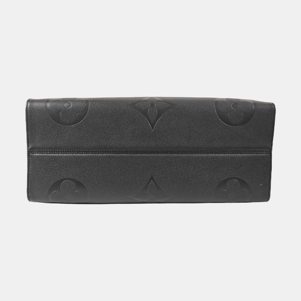Authenticated pre-owned ONTHEGO GM Monogram Calfskin Black - Tote Bag at Looply