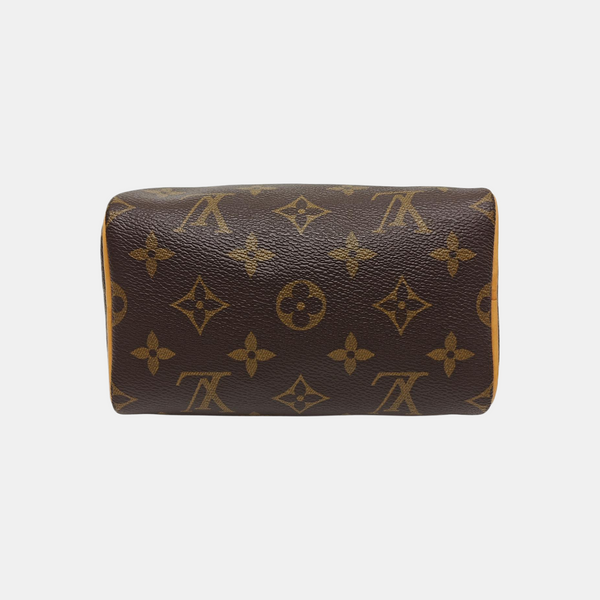SPEEDY Nano Monogram Coated Canvas Brown