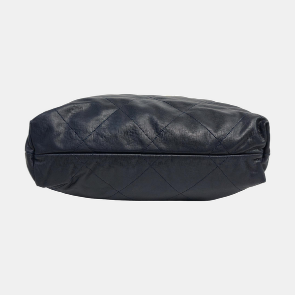 CHANEL 22 Small Quilted Calfskin Blue