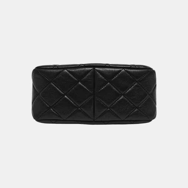 23A HOBO Quilted Lambskin Black
