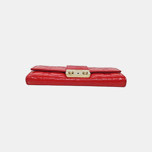 Miss Dior Cannage Patent Leather Red