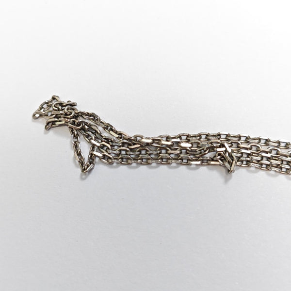 Pop H Metal Silver Necklace