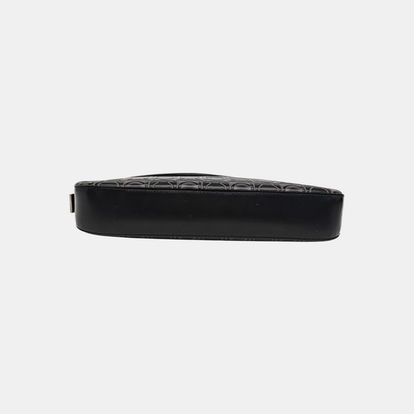 Calfskin Top Handle Bag Black