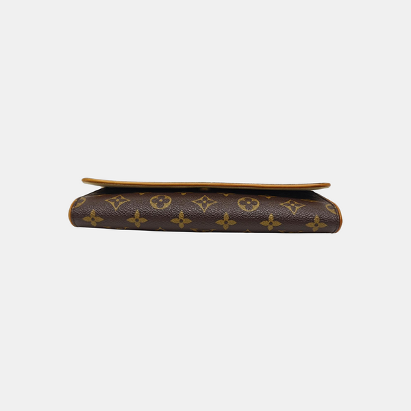 TWIN GM Monogram Coated Canvas Brown