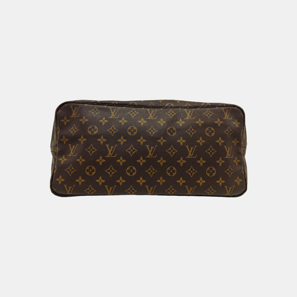 NEVERFULL Monogram Coated Canvas Brown