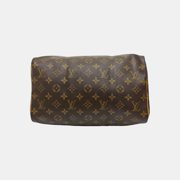 SPEEDY 30 Monogram Coated Canvas Brown