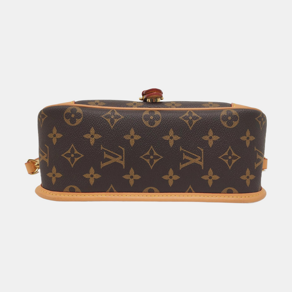 DIANE Monogram Coated Canvas Brown