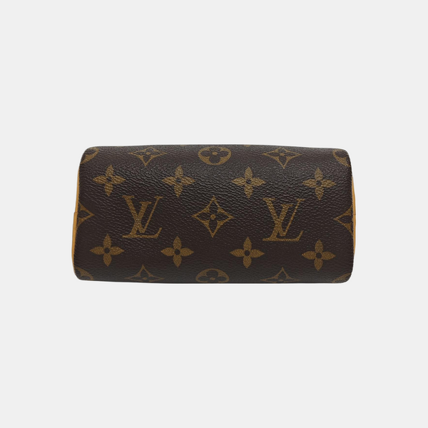 SPEEDY Nano Monogram Coated Canvas Brown