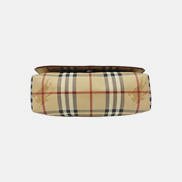 Leather Shoulder Bag Beige