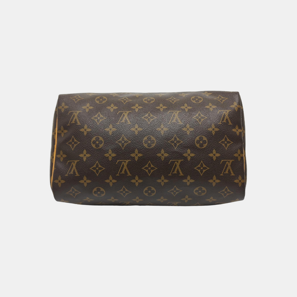SPEEDY 30 Monogram Coated Canvas Brown