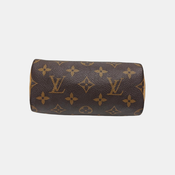 SPEEDY Nano Monogram Coated Canvas Brown