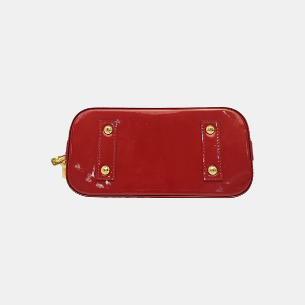 ALMA BB Monogram Patent Leather Red