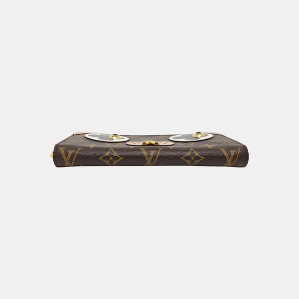 ZIPPY Monogram Coated Canvas Brown Wallet