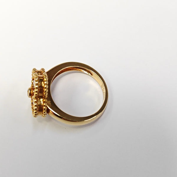 Vintage Alhambra 18k Gold Ring EU 50